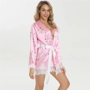 Kimono Femme Nuit Satin