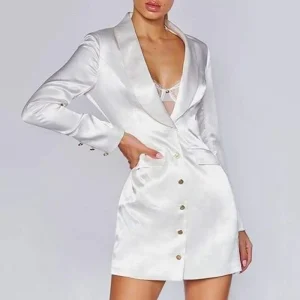 Robe Satin Blanche