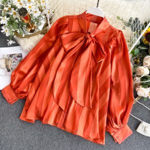 Blouse Satin Rouge