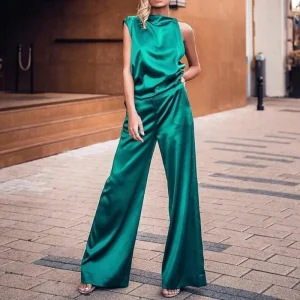 Combinaison Satin Asymétrique