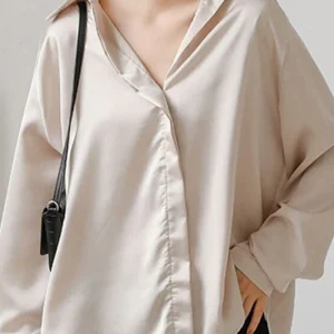 Chemisier Satin Femme Ample