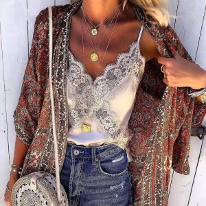 Caraco Satin Dentelle