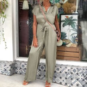 Combinaison Satin Kaki