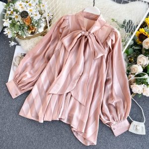 Blouse Satin Rose