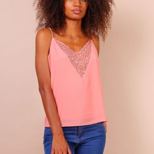 Débardeur réversible à bordure en Dentelle