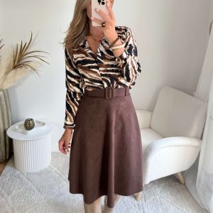 Jupe effet daim – Olly