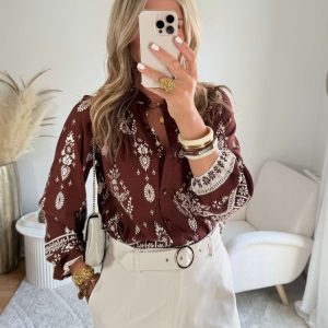 Chemise chocolat – Ingrid