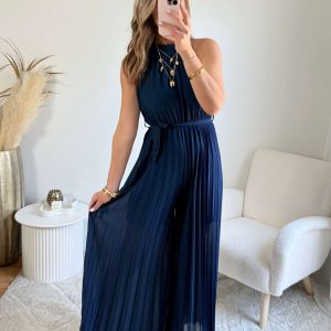 Combinaison plissée marine – Joy