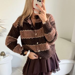 Cardigan boutons dorés – Ennio