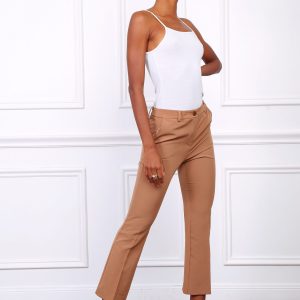 Pantalon tailleur à pinces femme