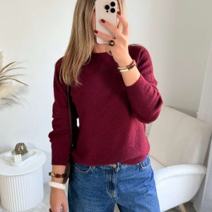 Pull fin bordeaux- Edme