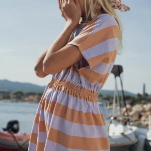 Robe Paloma rayé lilas