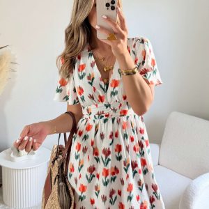 Robe courte fleurie – Ilona