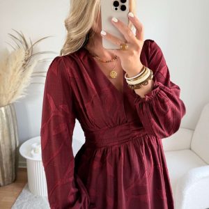 Robe courte bordeaux – Laly