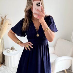 Robe courte marine – Diana