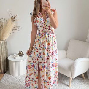 Robe longue fendue – Angy