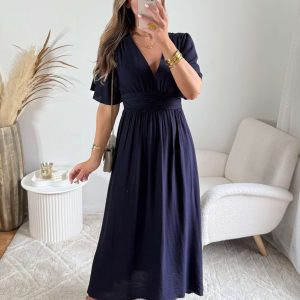 Robe longue marine – Diana