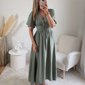 Robe longue verte – Diana