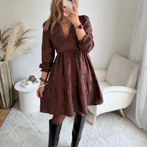 Robe midi brodée – Maja