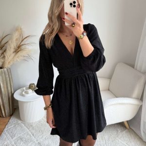 Robe noire irisée – Liva