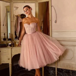 Robe bustier en coeur