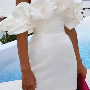 Robe bustier froncé