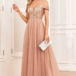 Robe ceremonie nude
