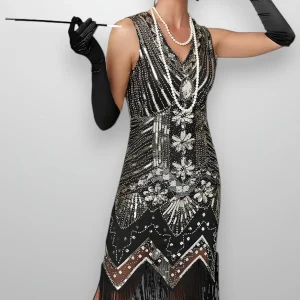 Robe charleston noire