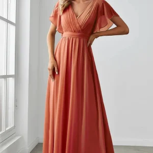 Robe corail orange