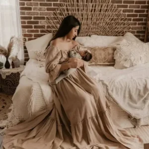 Robe grossesse gaze de coton