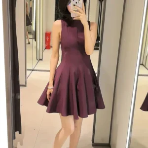 Robe patineuse bordeaux
