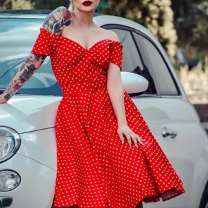 Robe pin up rouge