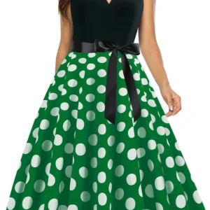 Robe pin up verte