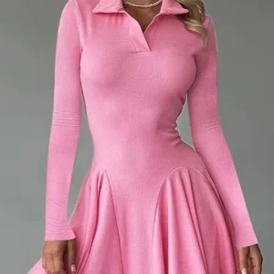 Robe polo rose
