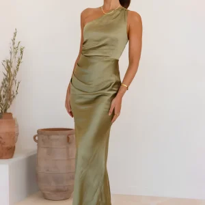 Robe temoin vert olive