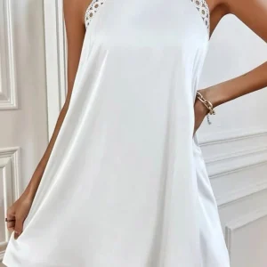 Robe trapeze blanche