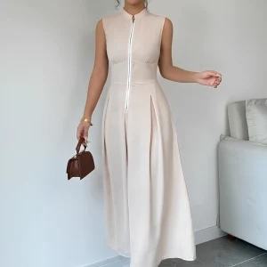 Robe trapeze sans manches