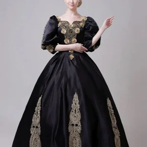 Robe victorienne noire