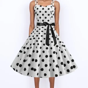 Robes à pois année 50