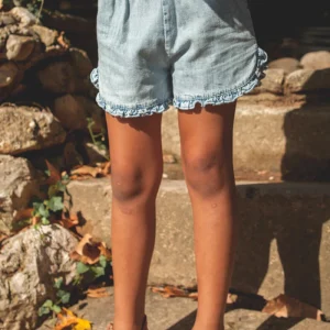 SHORT PAOLA denim bleach