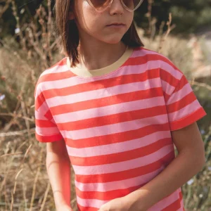 T-shirt Mini Amore  rayé malabar