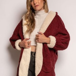 Gilet polaire réversible à capuche