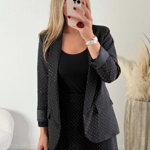 Veste noire à strass – Stella