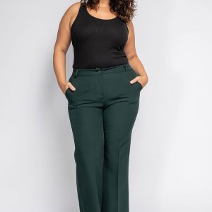 Pantalon tailleur – Vert Sapin