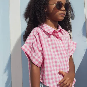 Blouse Ninon vichy rose