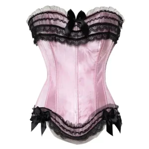 Corset Satin Et Dentelle Burlesque