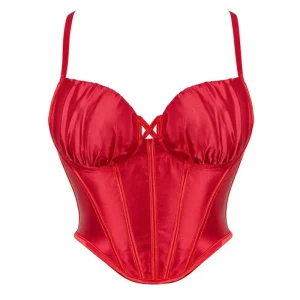 Corset Satin Rouge