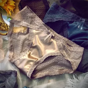 Culotte Satin Séduction Dentelle