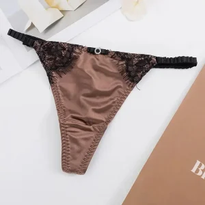 Culotte String Satin & Dentelle