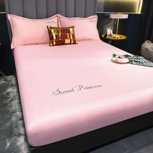 Drap-housse Royal Satin Nuit en Rose